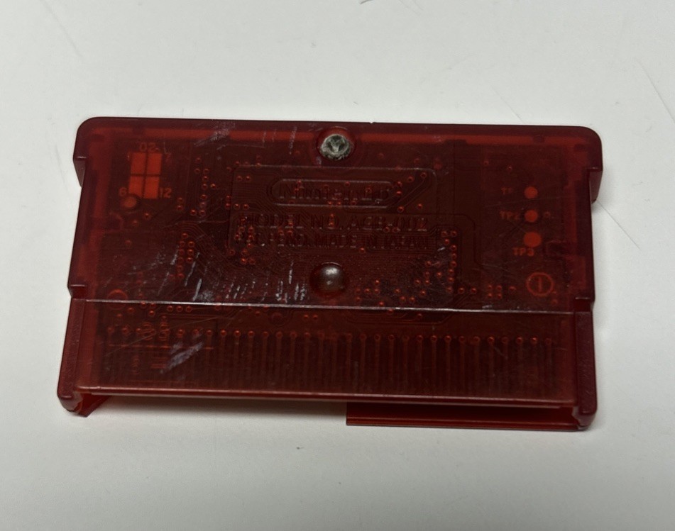 Pokémon Ruby Version (2002) Nintendo GBA (DRY BATTERY) Does Play – Cart Damage