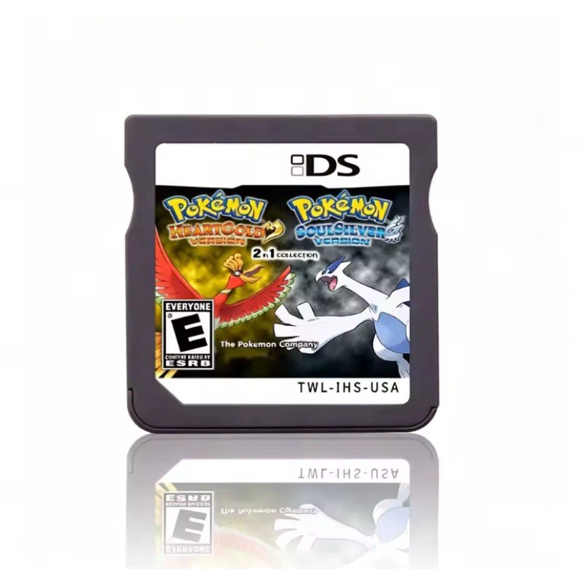 POKEMON SOULSILVER HEARTGOLD 2in1 NINTENDO DS NDS CARTRIDGE TESTED WORKING SAVES