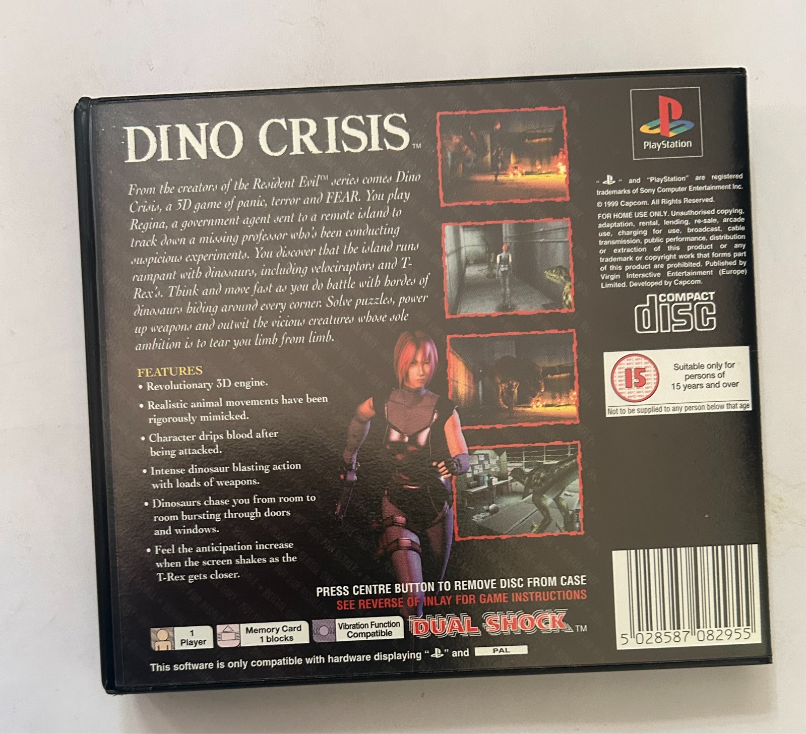 Dino Crisis Review Version – Sony PlayStation PSone – Promo Not For Resale 1999