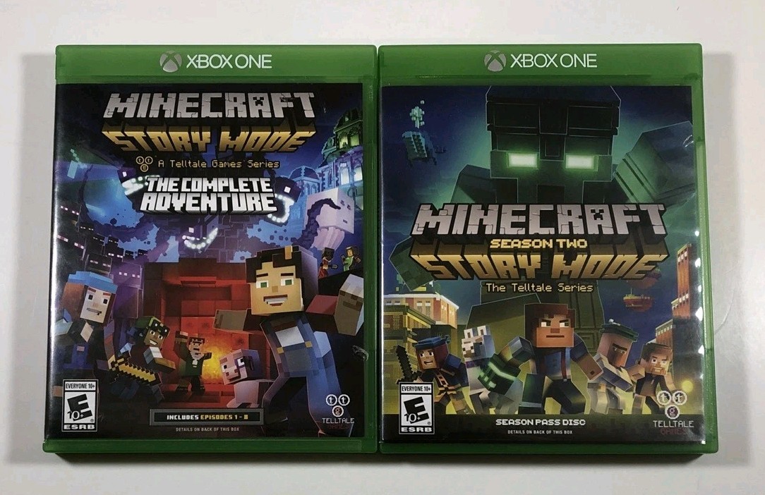 Minecraft Story Mode The Complete Adventure AND Season Two (Microsoft Xbox One)