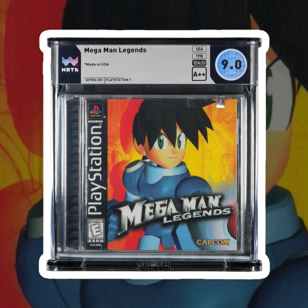 9.0 A++ Mega Man Legends Black Label Sony PlayStation 1 PS1 Wata PSA VGA CGC
