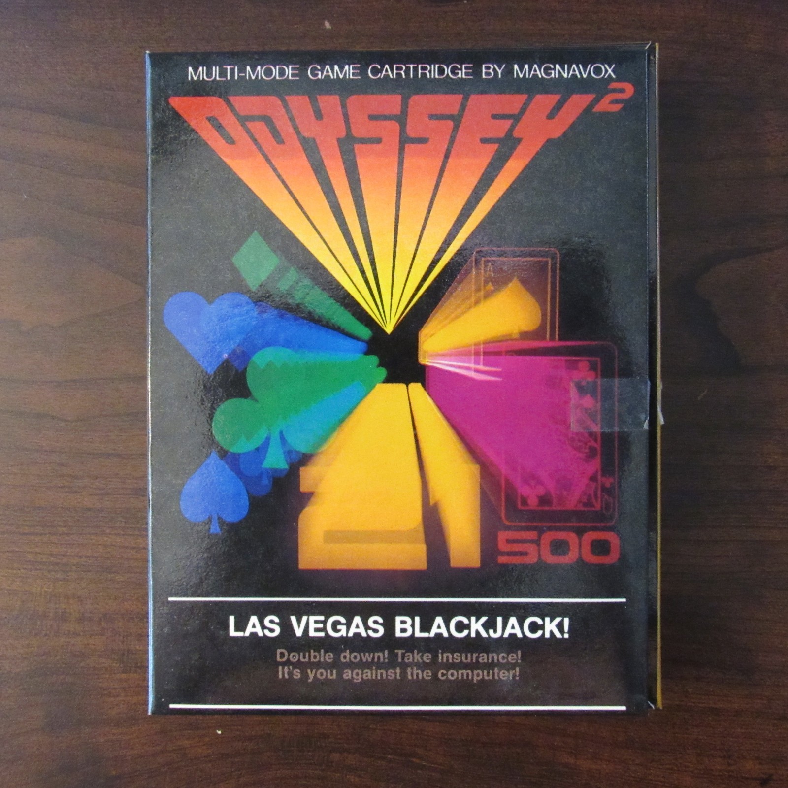 Odyssey 2 Las Vegas Blackjack! 1978 CIB Complete with Manual Tested Working
