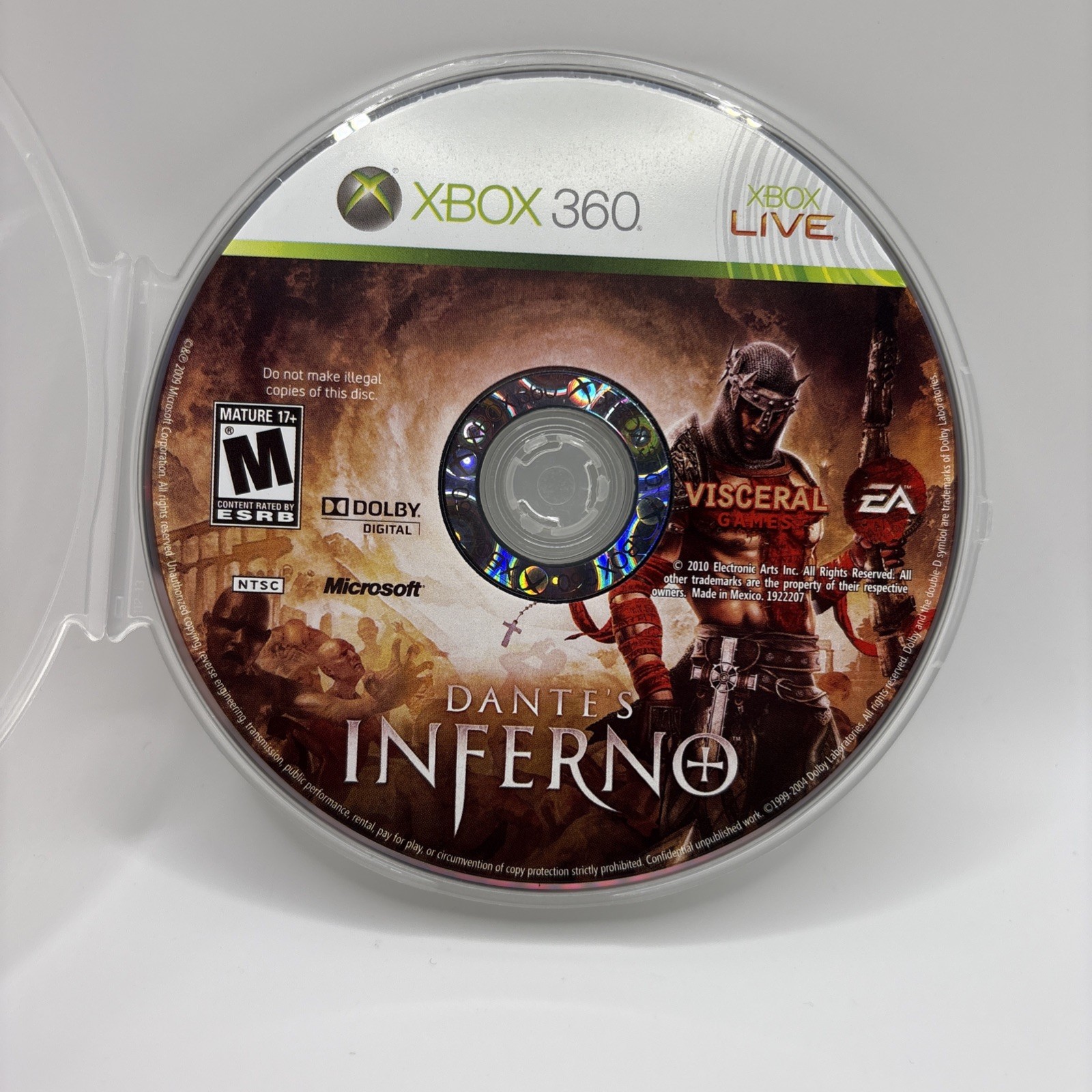 Dante’s Inferno (Microsoft Xbox 360) Disc Only