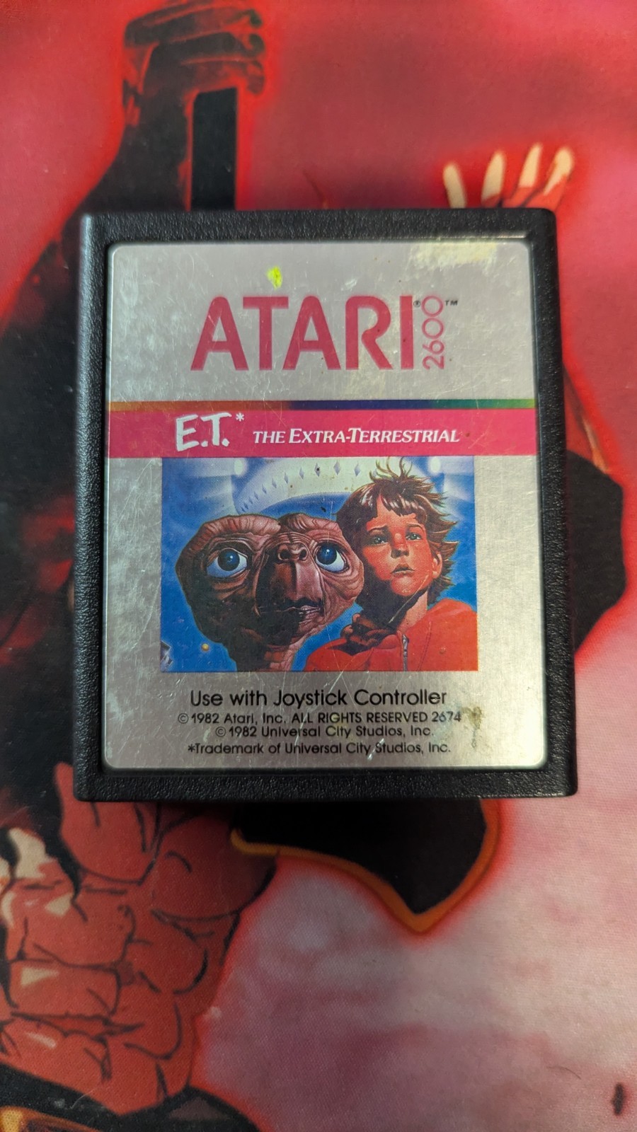 E.T. The Extra-Terrestrial Atari 2600 1982 Video Game Cartridge Only Tested