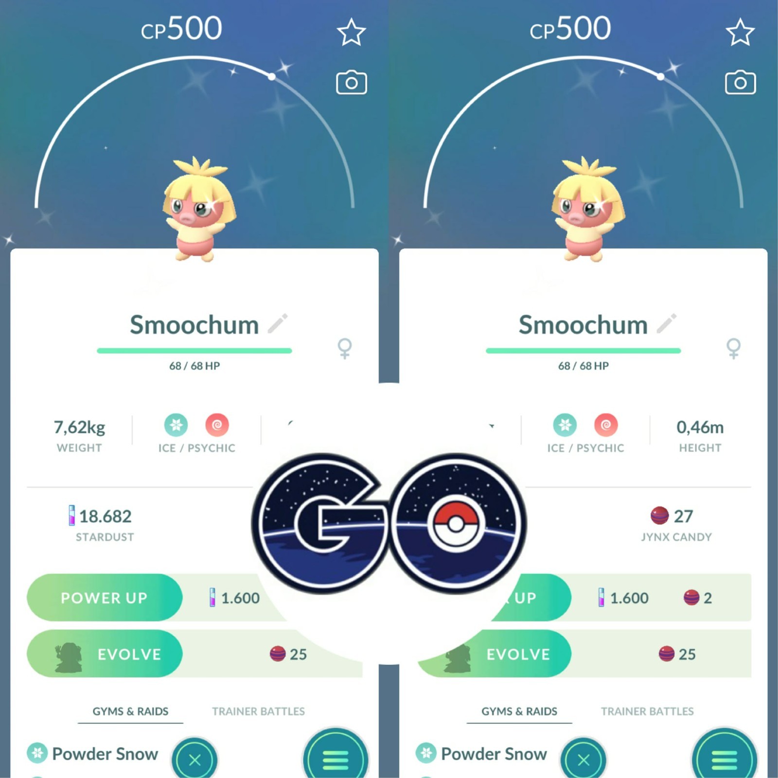 Pokémon Go – Shiny Smoochum – Mini PTC 80k Stardusts or TRADE