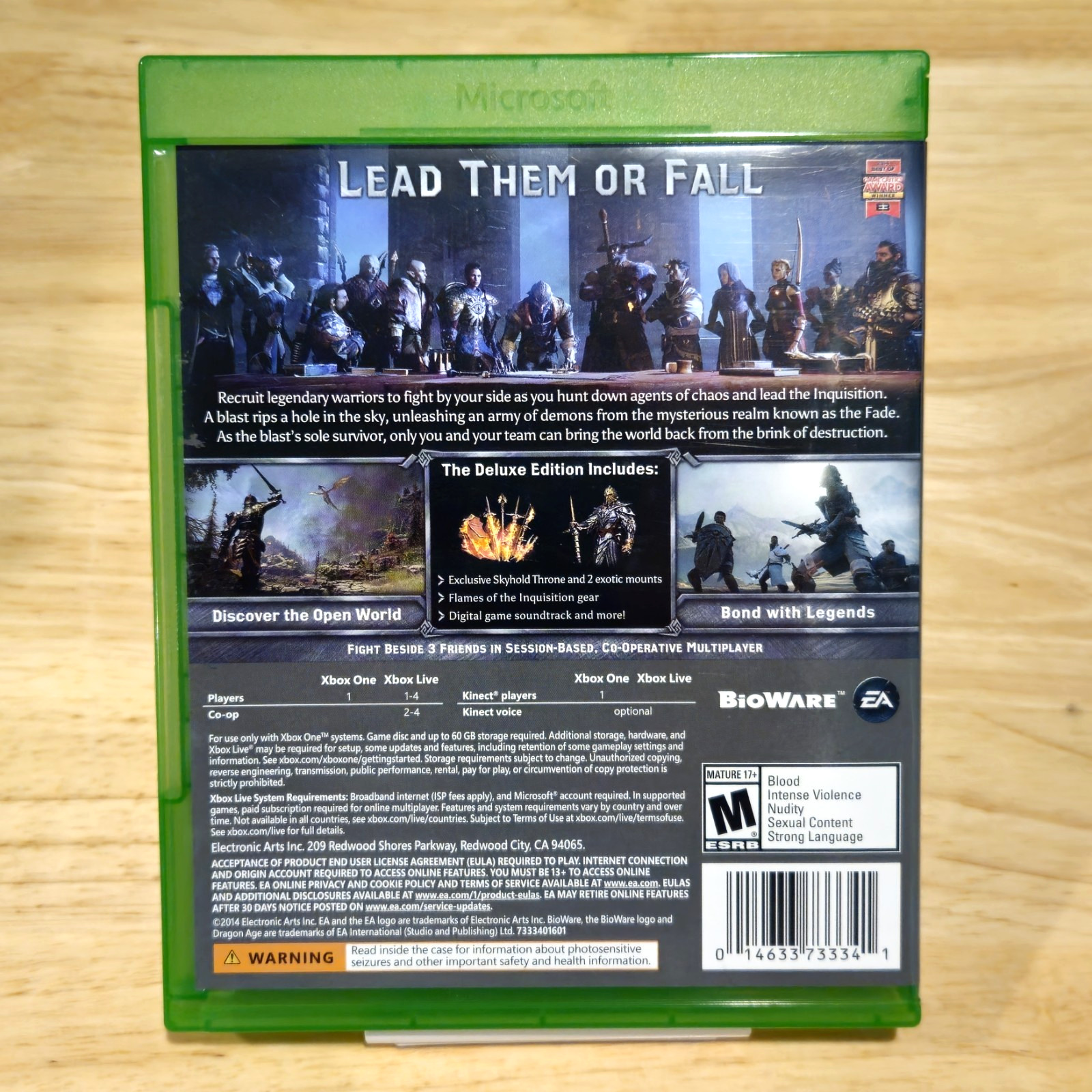 Dragon Age: Inquisition (Microsoft Xbox One, 2014)
