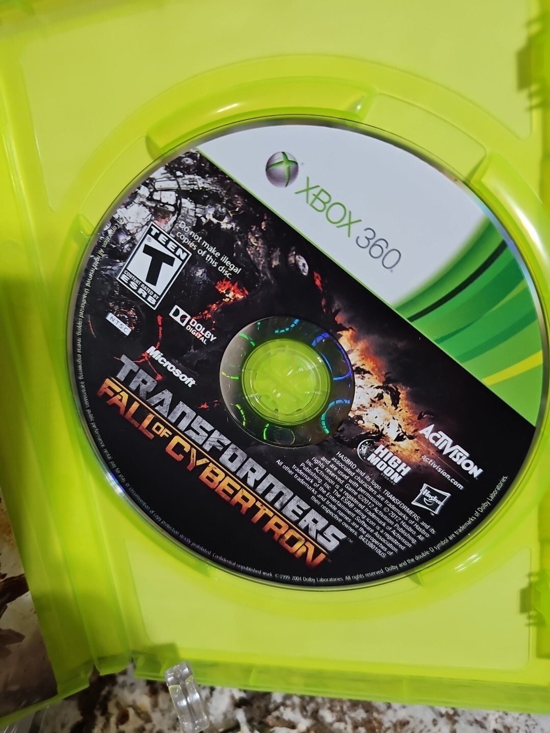 Transformers: Fall of Cybertron (Xbox 360, 2012) W/MANUAL . Tested/Works . Mint