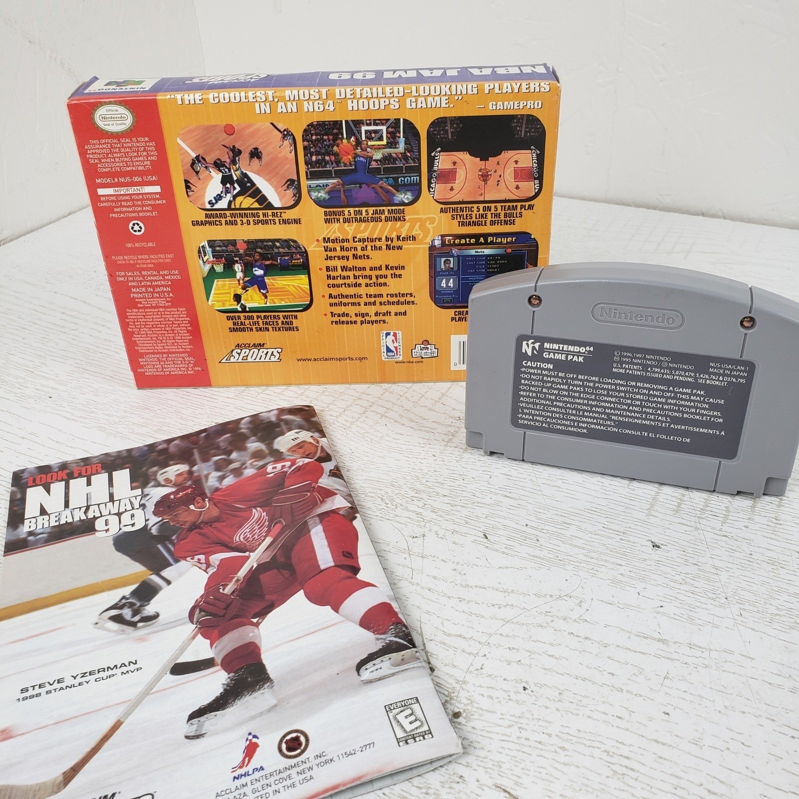 NBA Jam 99 Nintendo 64 N64 CIB Complete Box Manual Acclaim Sports Tested