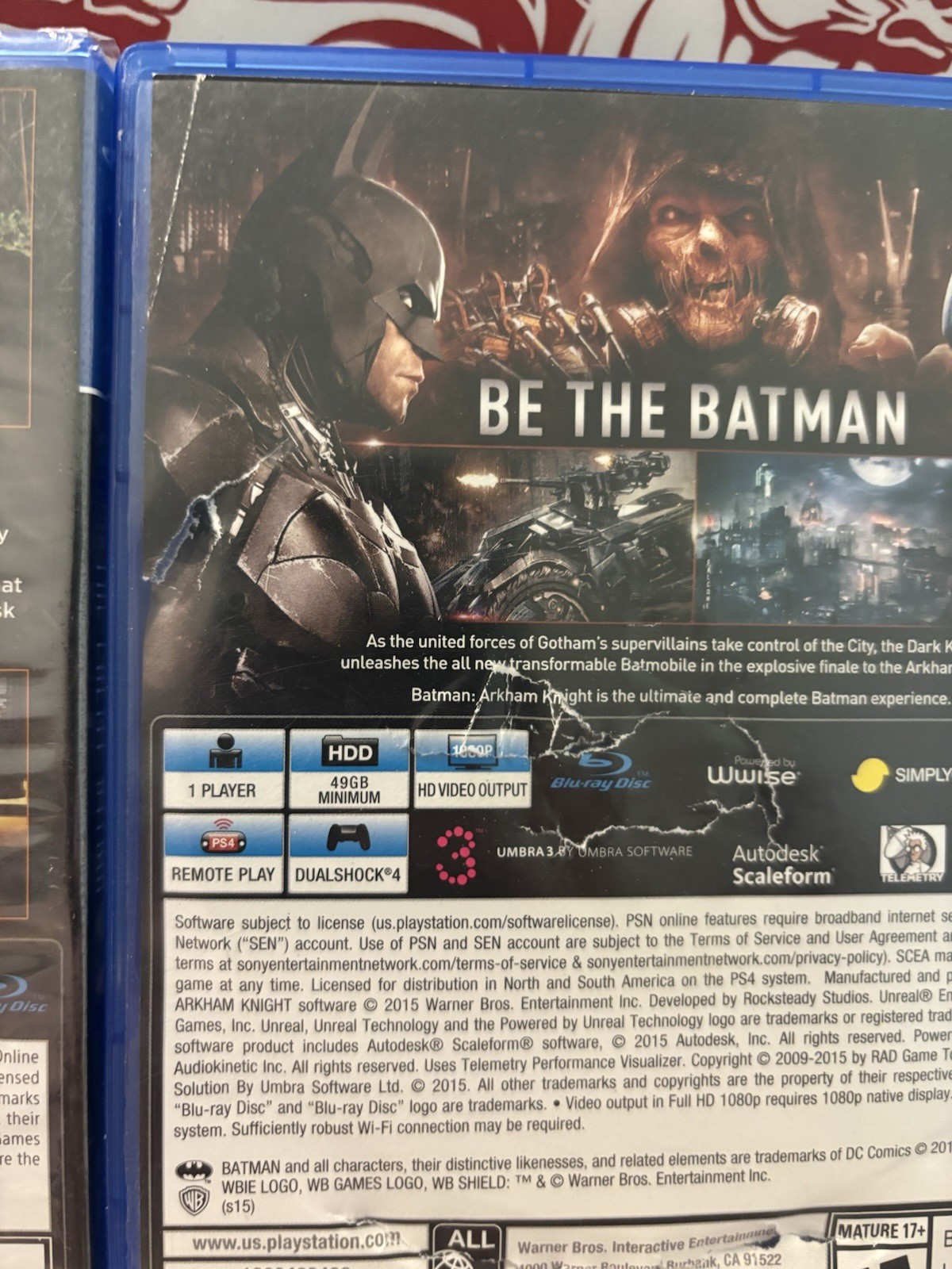 Batman: The Enemy Within (Sealed) + Batman: Arkham Knight PlayStation 4 PS4 READ
