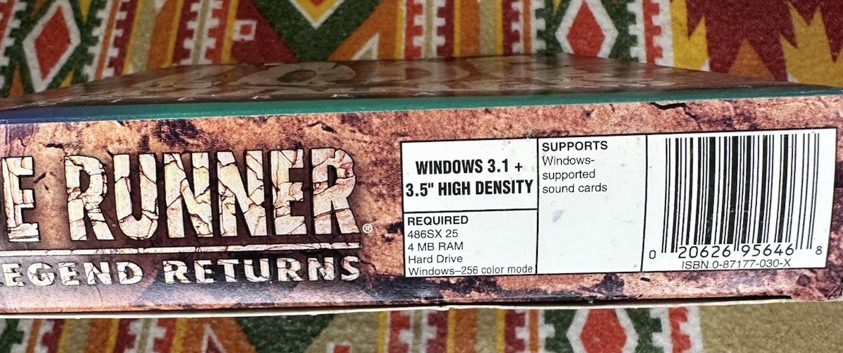 Lode Runner The Legend Returns Floppy Disk Sierra 1996 PC Big Box Missing Manual