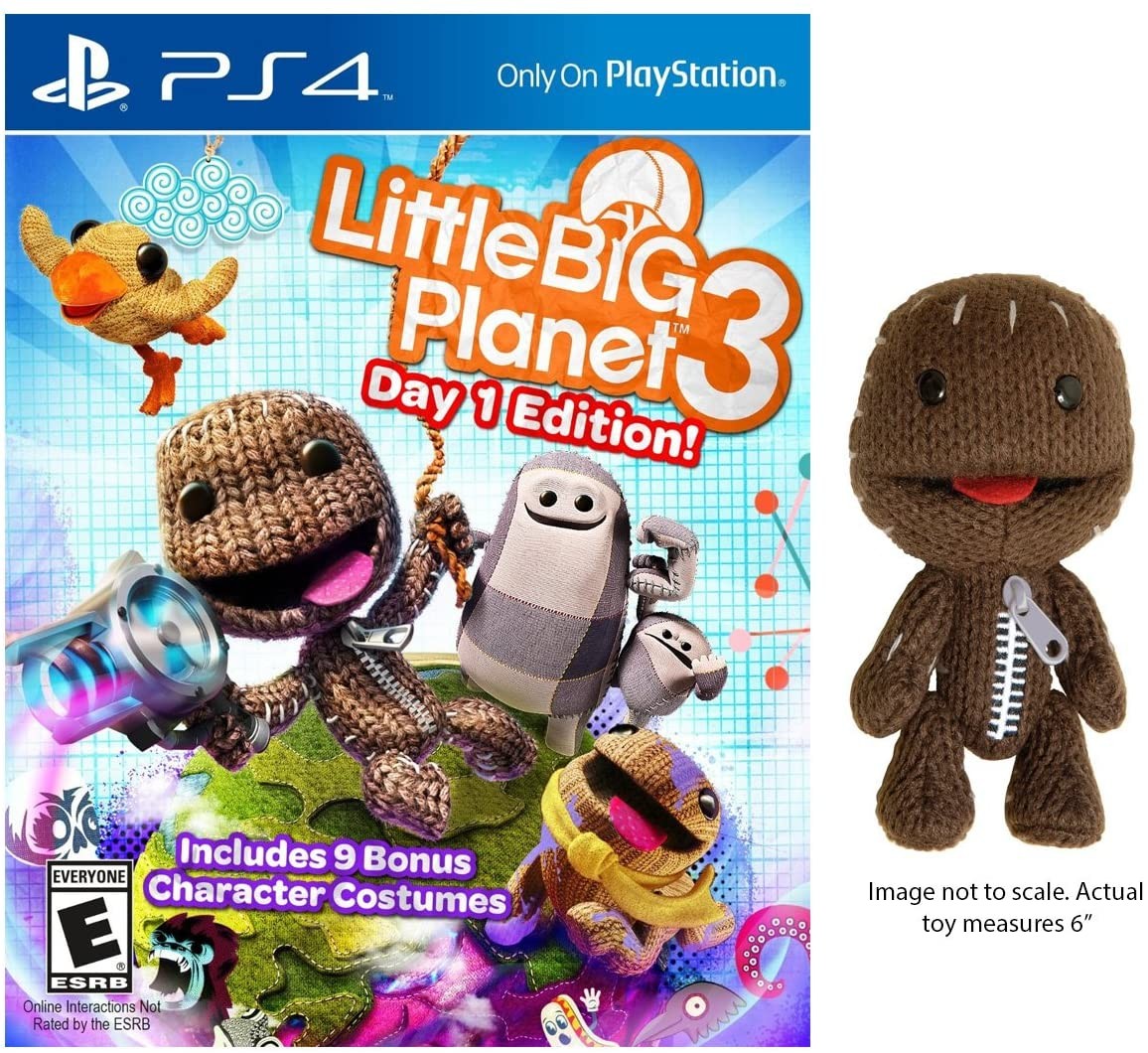 LittleBigPlanet 3: Day One Edition & Plush Edition [PlayStation 4 PS4] NEW