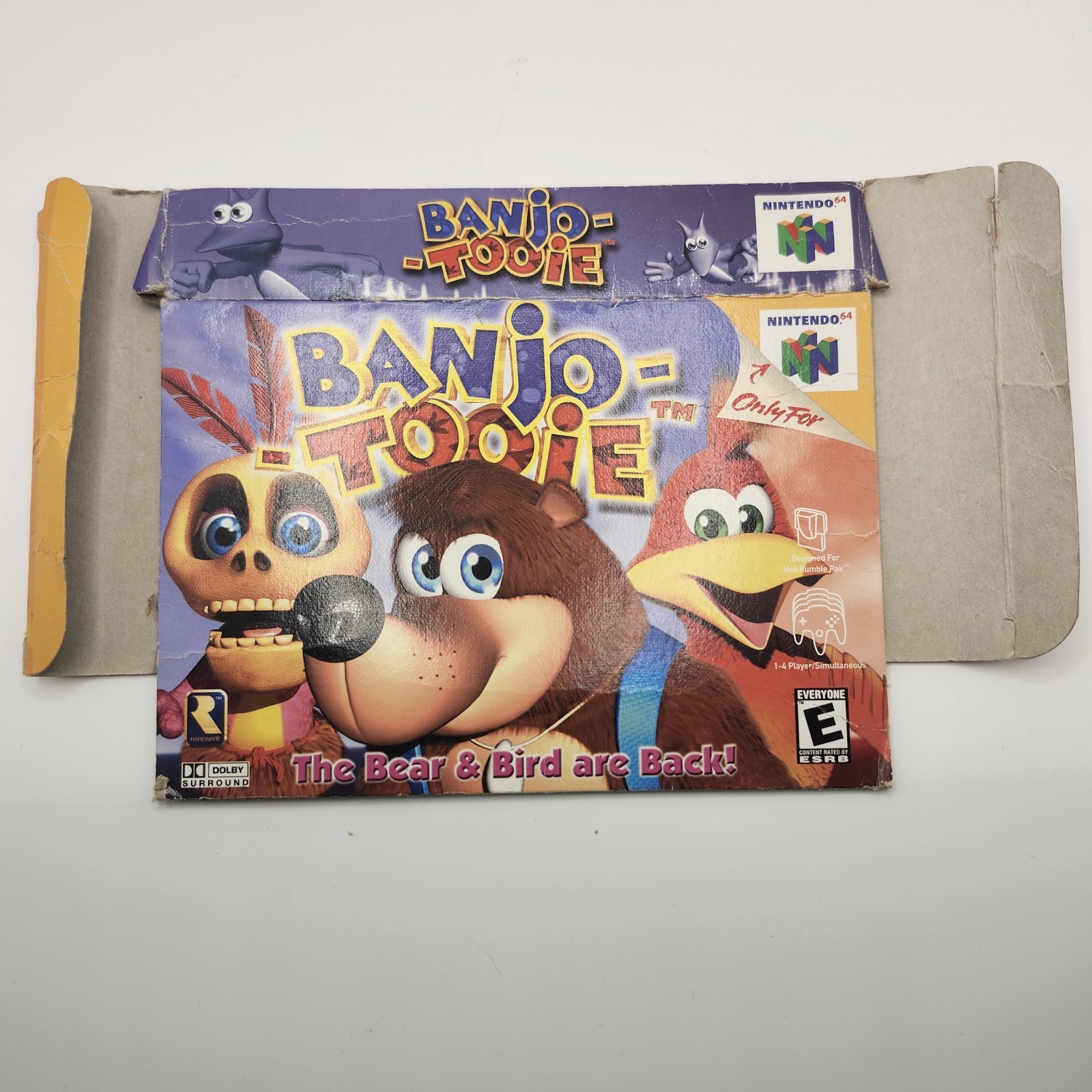 Banjo-Tooie N64 NUS-006 (Nintendo 64, 2000) Box and Game Cartridge