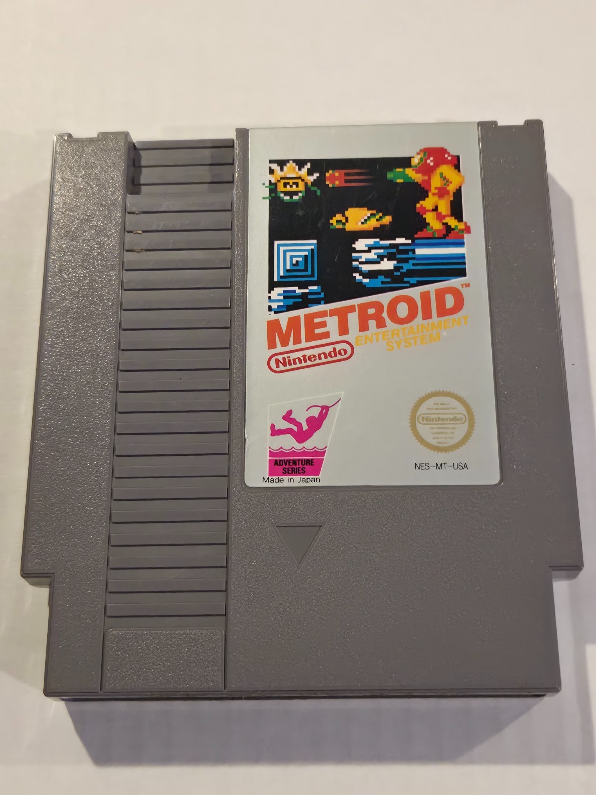 Metroid (Nintendo NES) Authentic Original 1987 Silver Label Cartridge