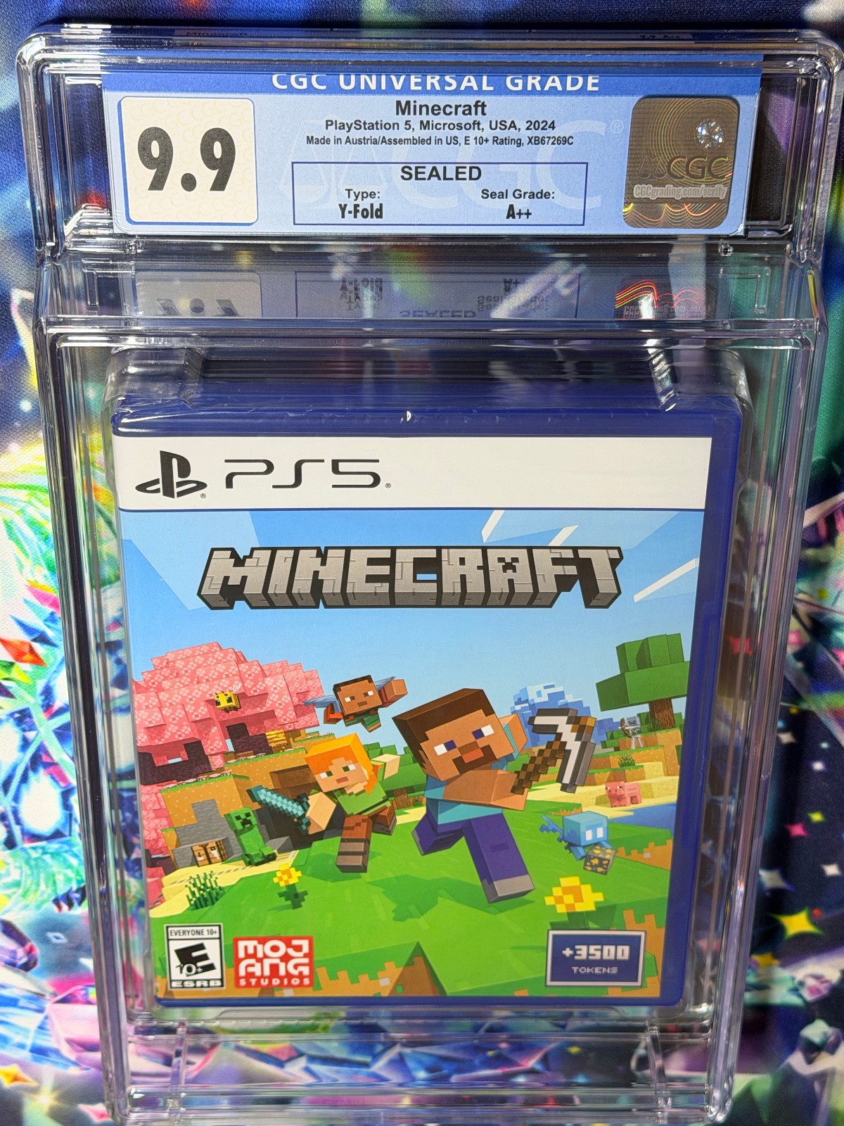 NEW SEALED 2024 PS5 MINECRAFT 3500 Bonus Coins Edition CGC Graded 9.9 A++ Seal