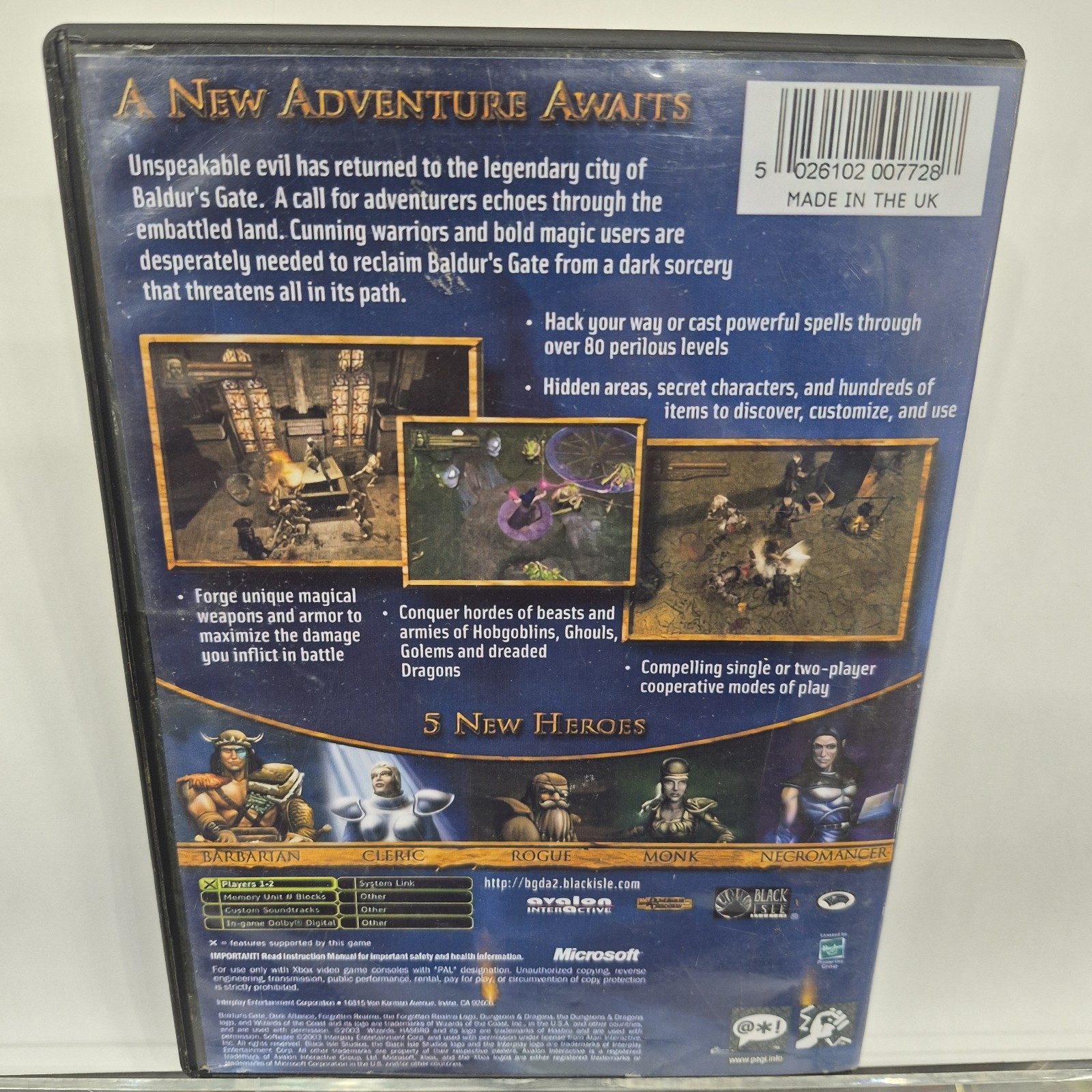 Baldur’s Gate: Dark Alliance II (Microsoft Xbox, 2004)