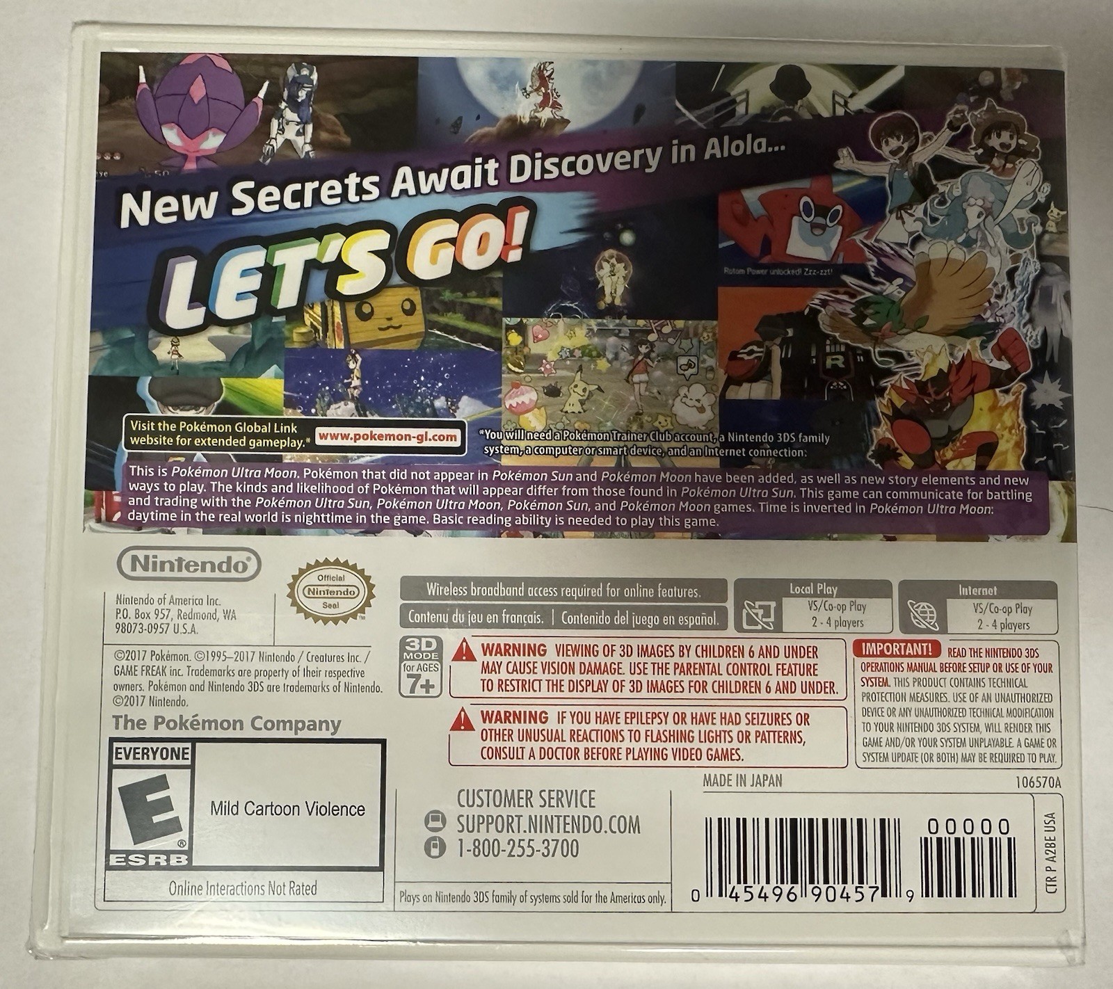 Pokemon Ultra Moon (Nintendo 3DS) New/Sealed