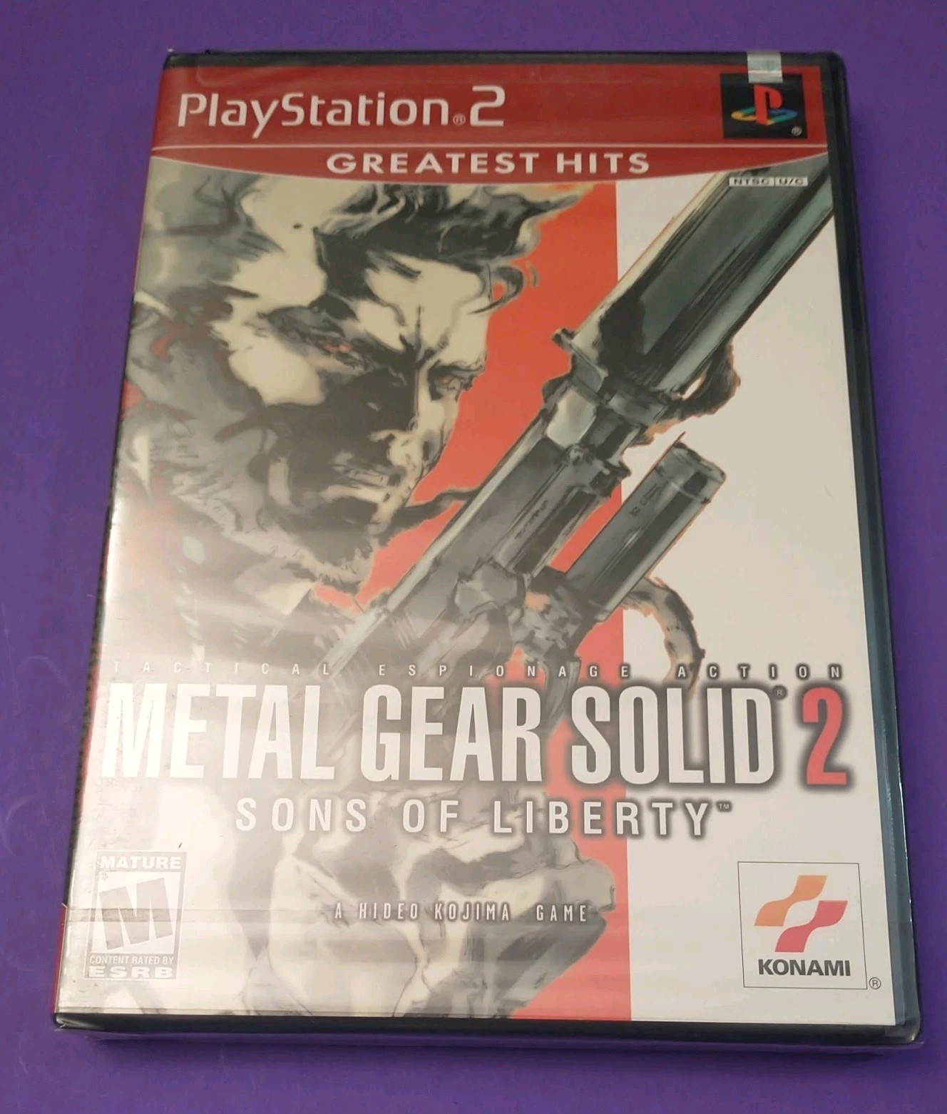 SEALED Metal Gear Solid 2 Greatest Hits (Sony PS2) Protective Case SAFE SHIPPING