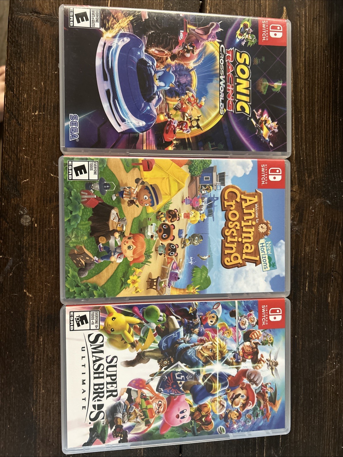 Animal Crossing / Sonic Racing CrossWorlds / Super Smash Bros Ultimate. Switch 1