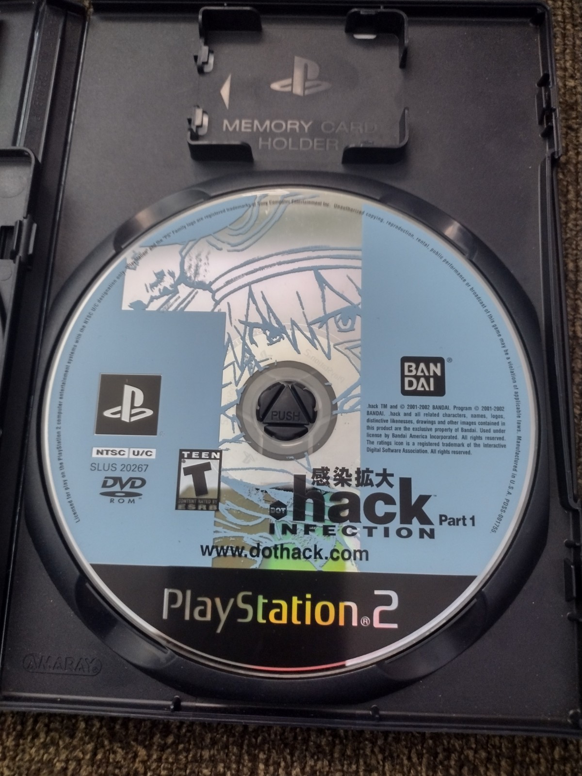 Dot Hack Infection Part One Playstation 2 Game With Insert and Bonus DVD