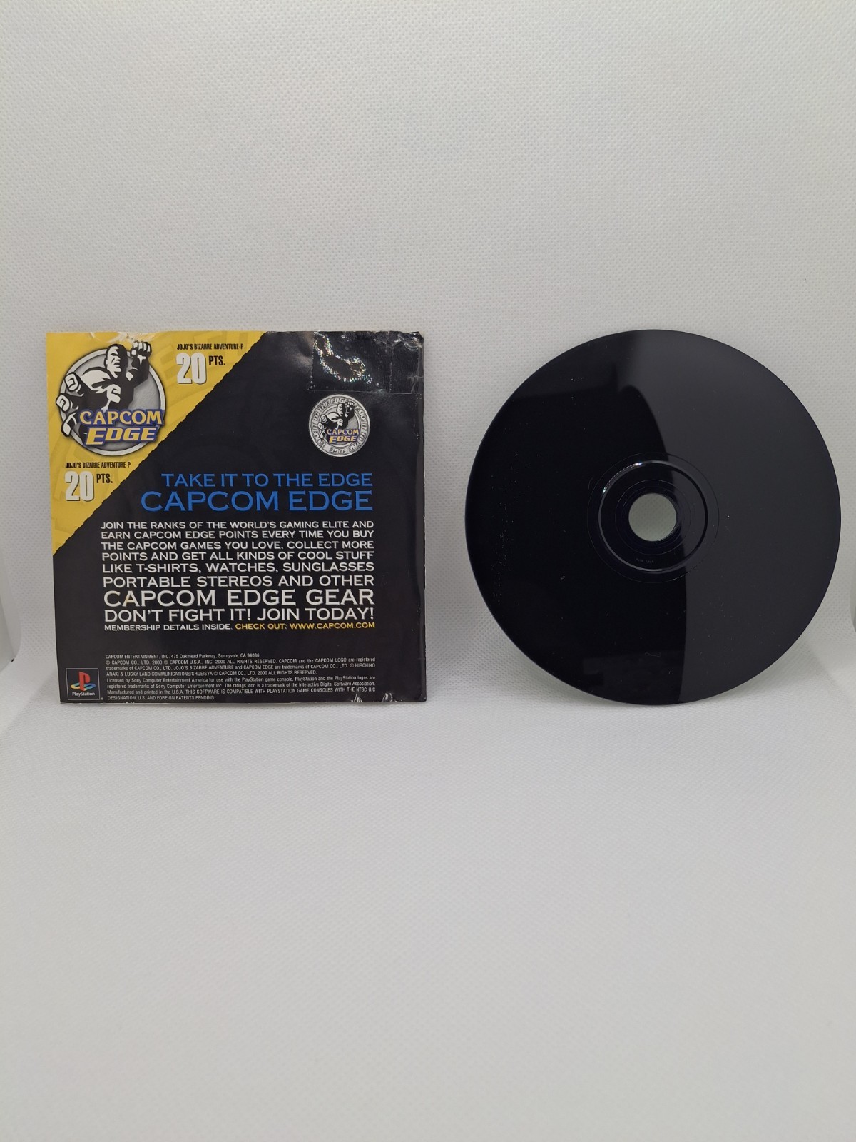Capcom JoJo’s Bizarre Adventure PS1 Manual Included Multiplayer Fighting T 2000