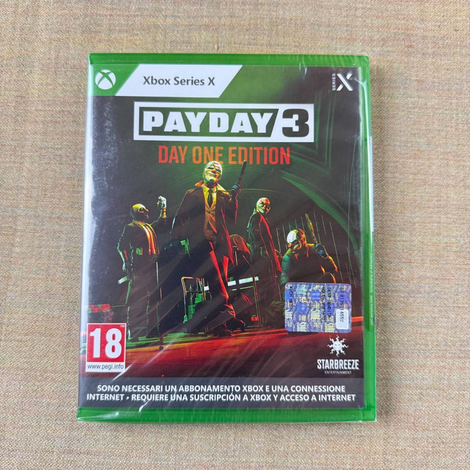 Payday 3: Day One Edition (Xbox Series X, 2023) — PEGI 18 — New Sealed