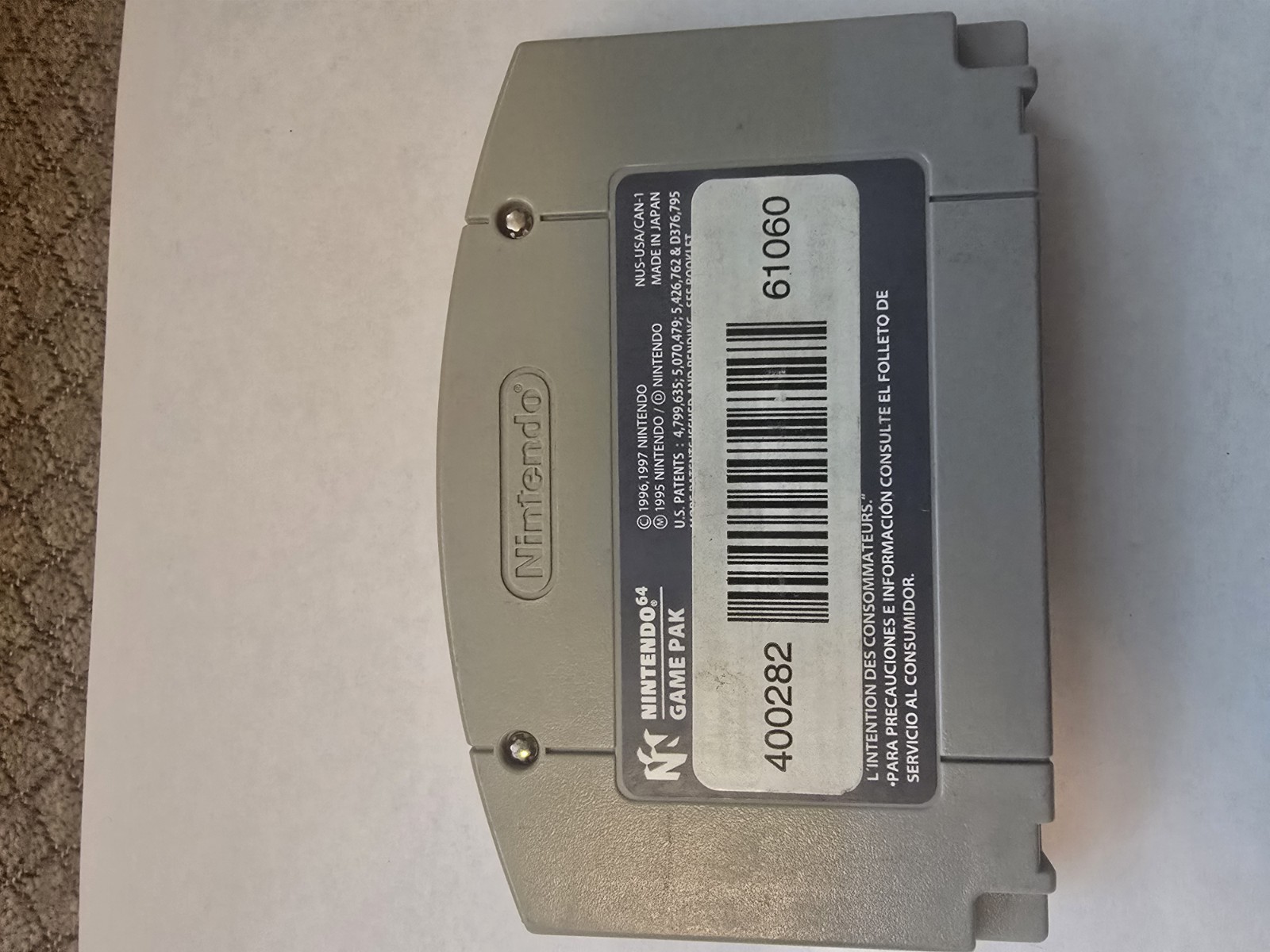 Mega Man 64 Nintendo 64 N64 Authentic Tested Cartridge Only
