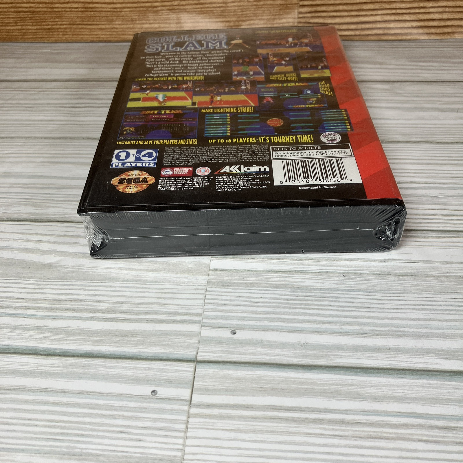 College Slam (Sega Genesis, 1996) New – Factory Sealed With Protector
