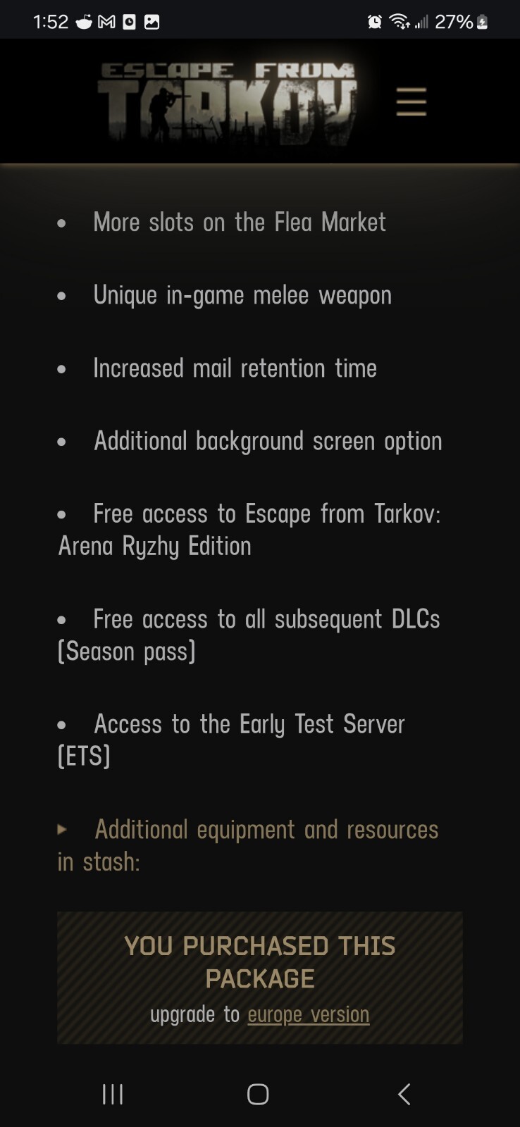 Escape From Tarkov Unheard Edition
