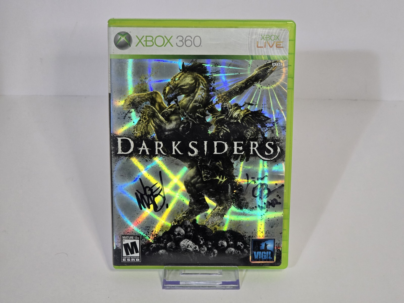 Darksiders (Microsoft Xbox 360, 2010) CIB Signed Copy Joel Mad Madureira
