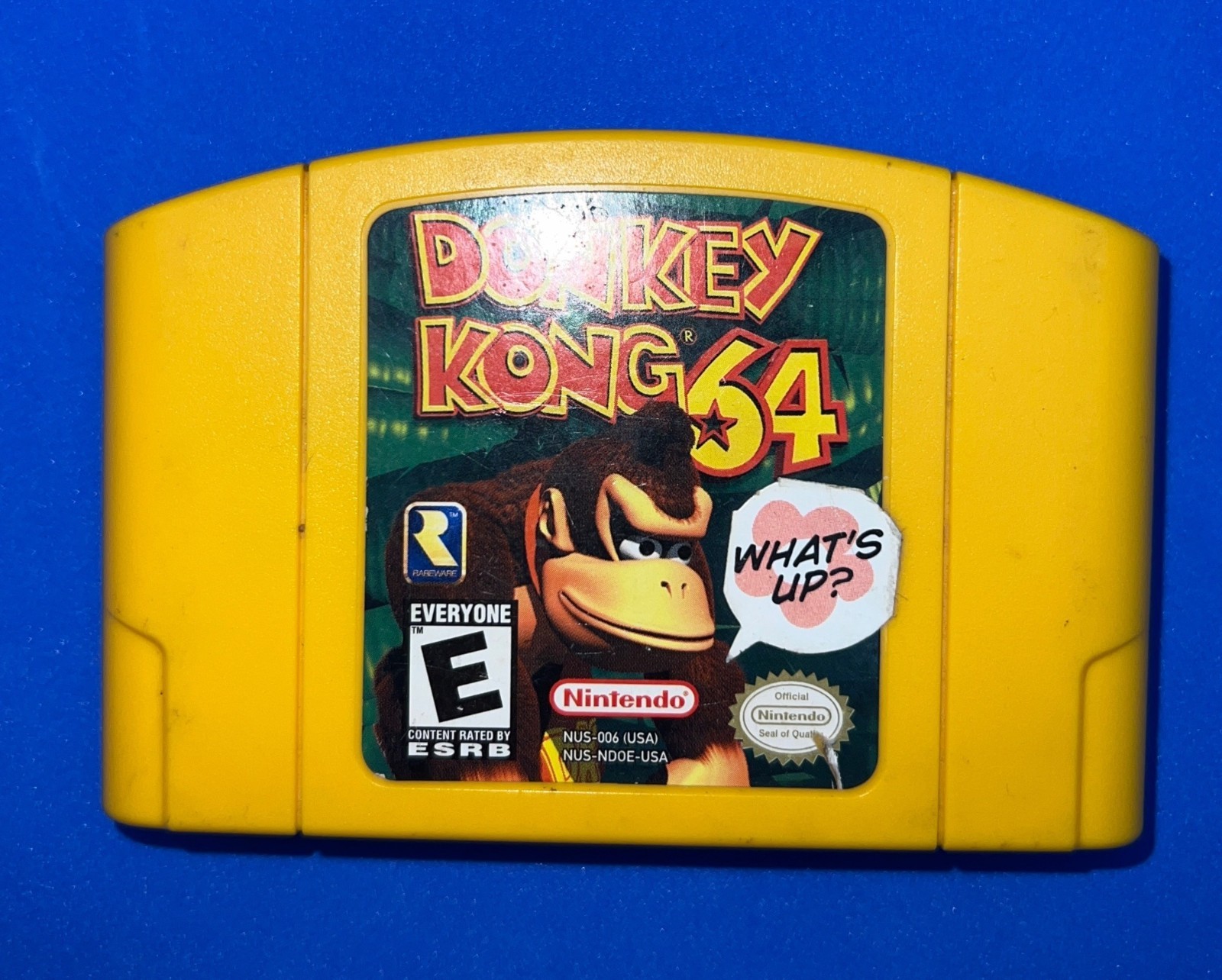 Donkey Kong 64 Nintendo 64 Game Cartridge Yellow Rareware Authentic Tested