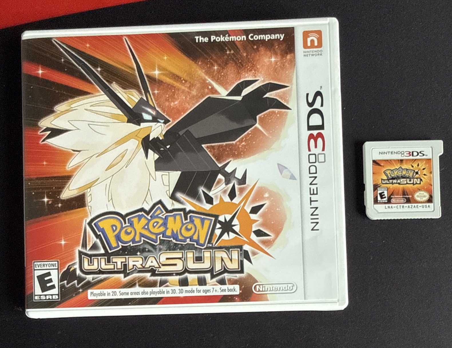 Pokemon Ultra Sun Nintendo 3DS Authentic Cartridge, 2017, Tested Working