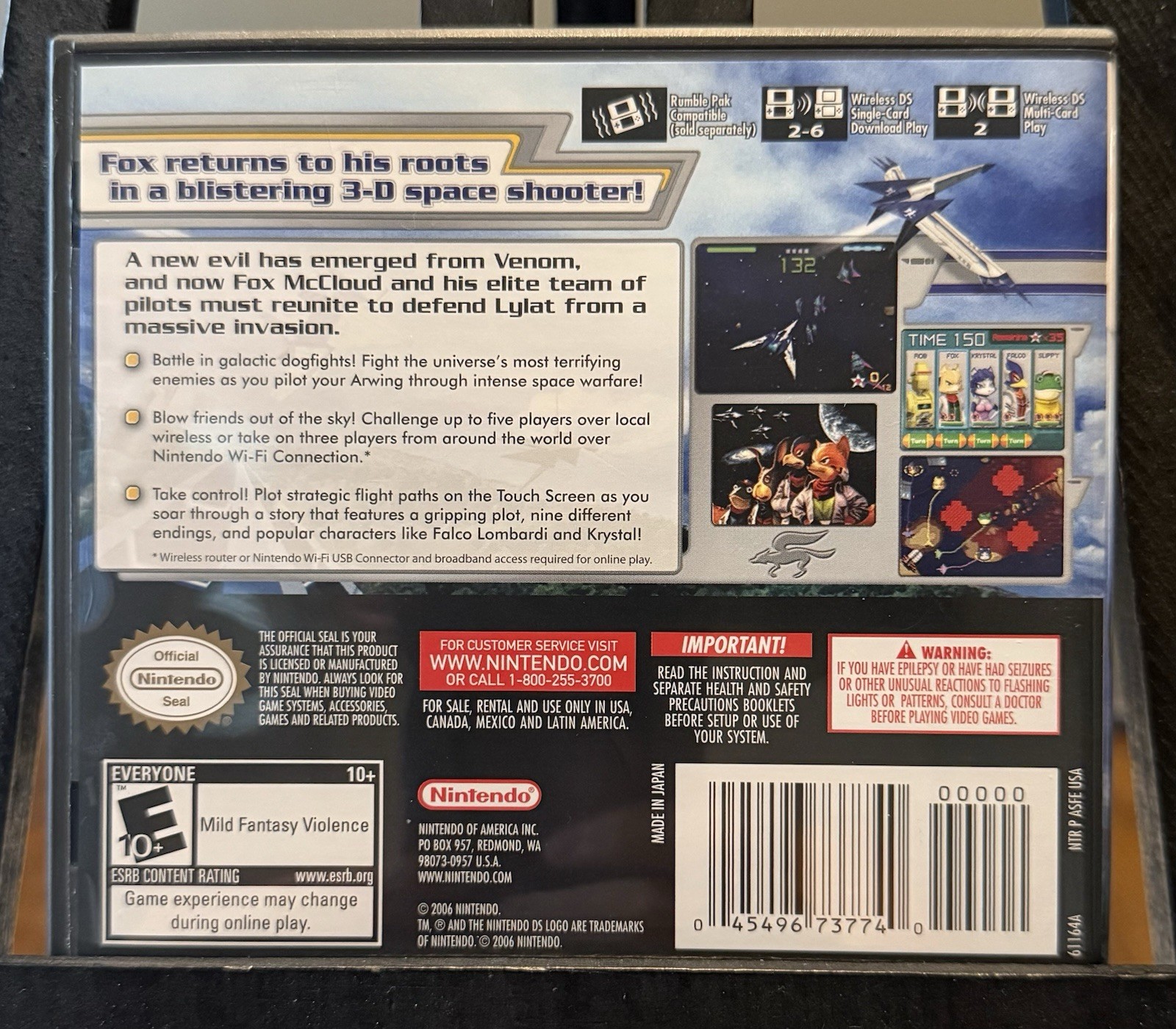 Star Fox Command (Nintendo DS, 2006) Complete! Minty! Fast Shipping!