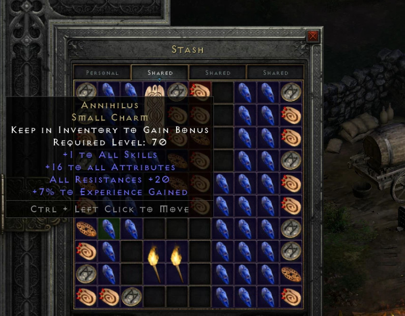 Diablo 2 D2R – Anni Charm (Annihilus) – PC Xbox Non Ladder Softcore