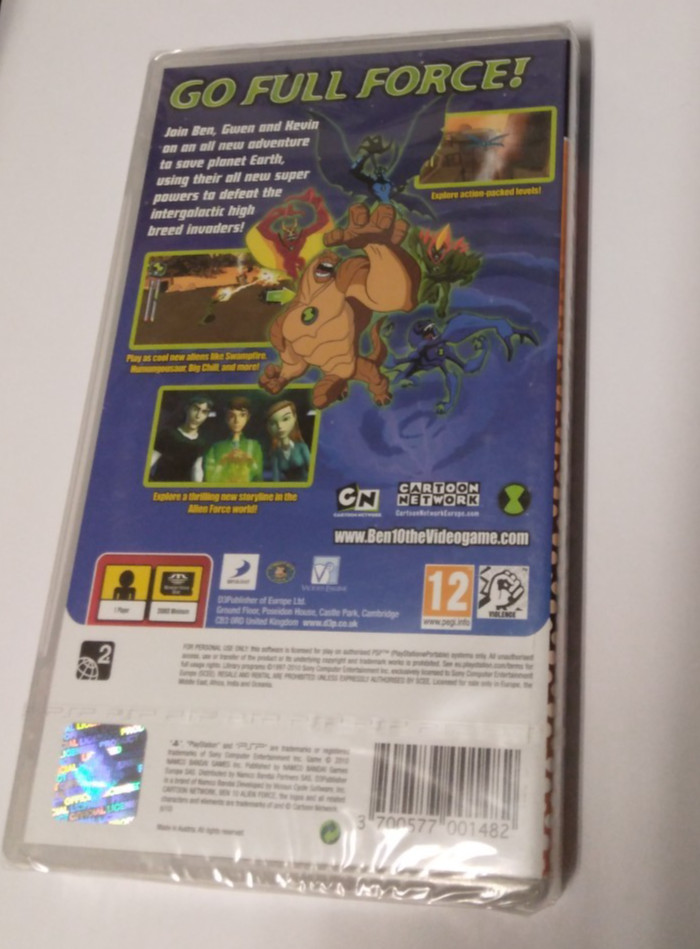 Ben 10 Alien Force PSP Essential PEGI 12 NEW