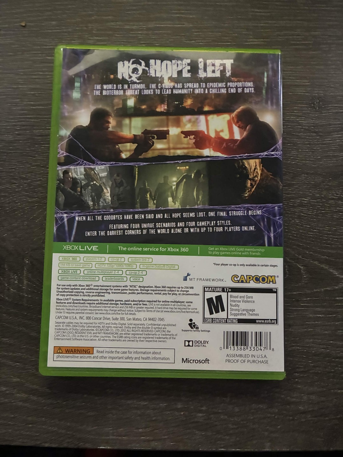 Resident Evil 6 (Microsoft Xbox 360, 2012) MINT Discs
