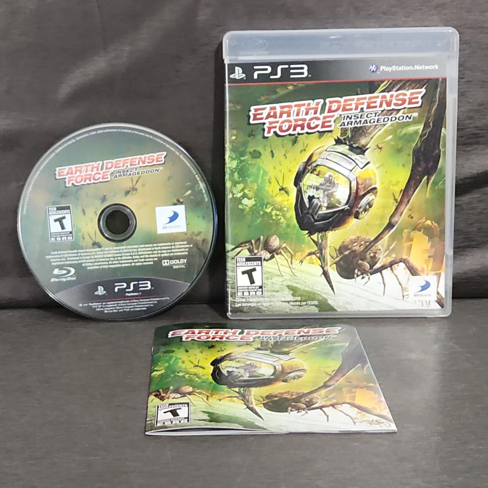Earth Defense Force: Insect Armageddon PS3 Game T D3publisher CIB Shooter