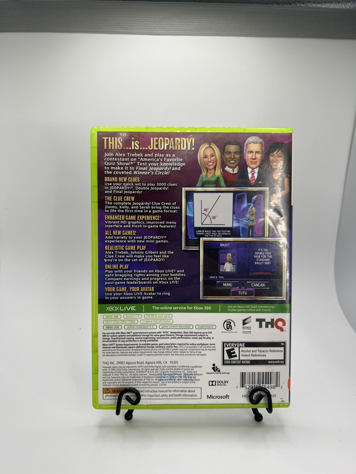 Jeopardy! Xbox 360, Complete W/ Manual, Tested & Working