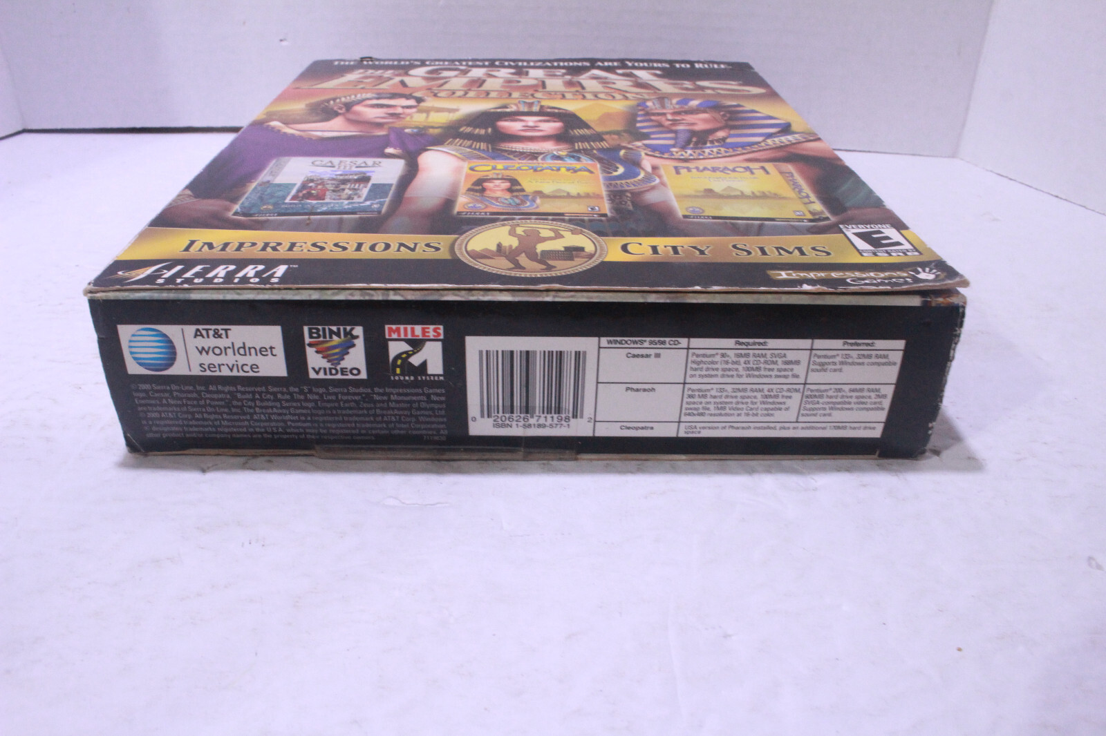 Great Empires Collection (PC, 2000, 4-Disc) Sierra / CD-Rom Big Box + Bonus Demo