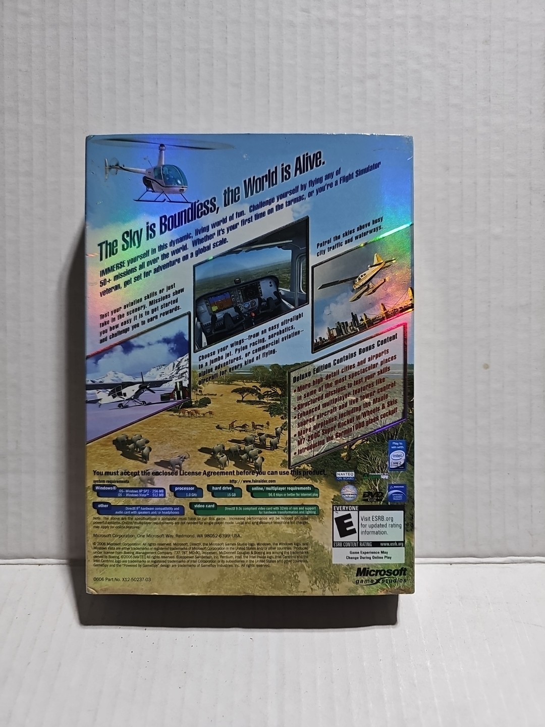 Flight Simulator X : Deluxe Edition (PC, Windows, 2006) 2 DVD With Key