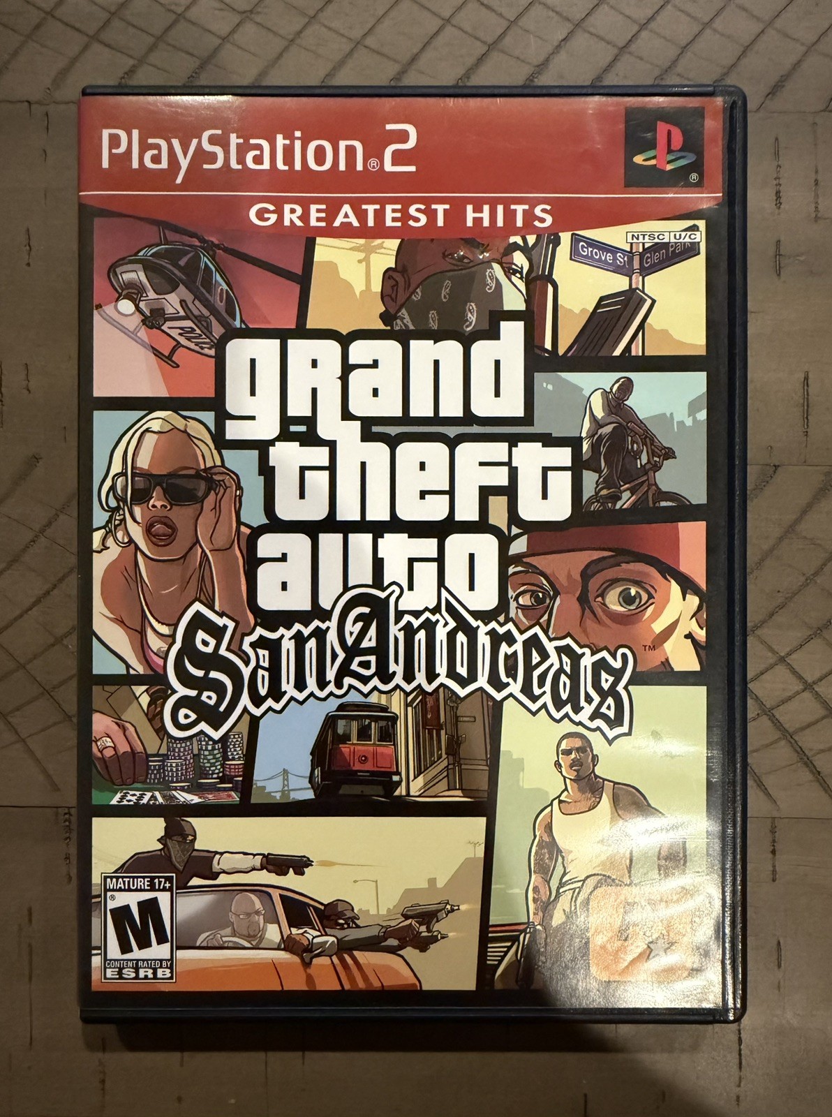 Grand Theft Auto: San Andreas [Greatest Hits] CIB & Poster (PlayStation 2, 2004)