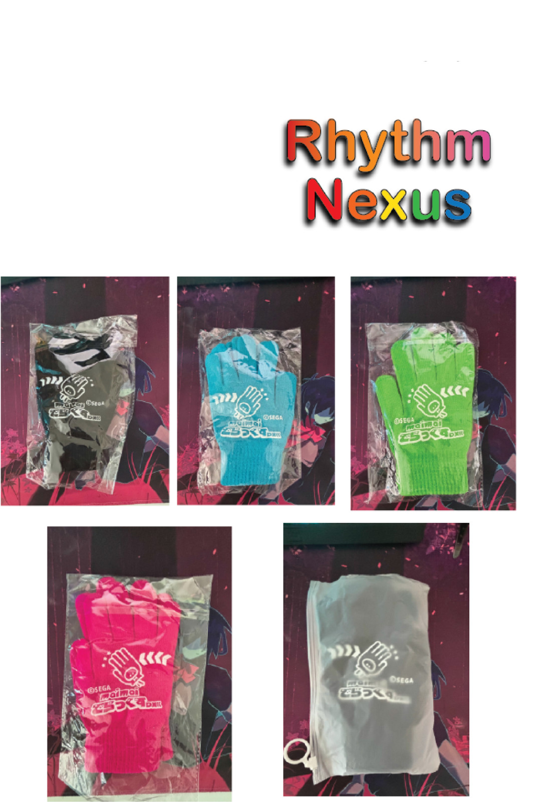 maimai でらっくす DX/Chunithm/WACCA Arcade Game Touchscreen Gloves (READ DESC!)