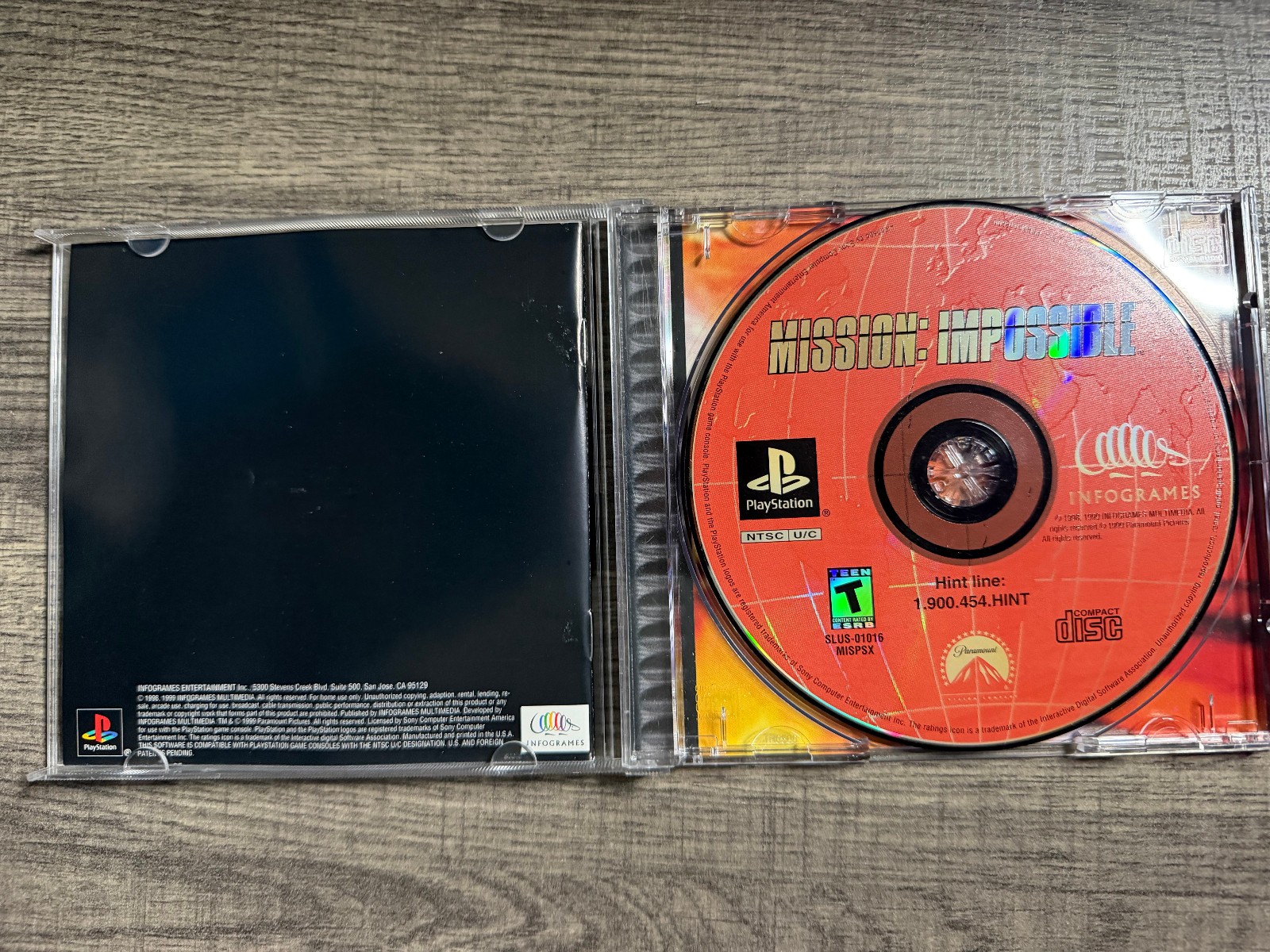 Mission: Impossible – Sony Playstation 1 PS1 – Infogrames – Acceptable Condition