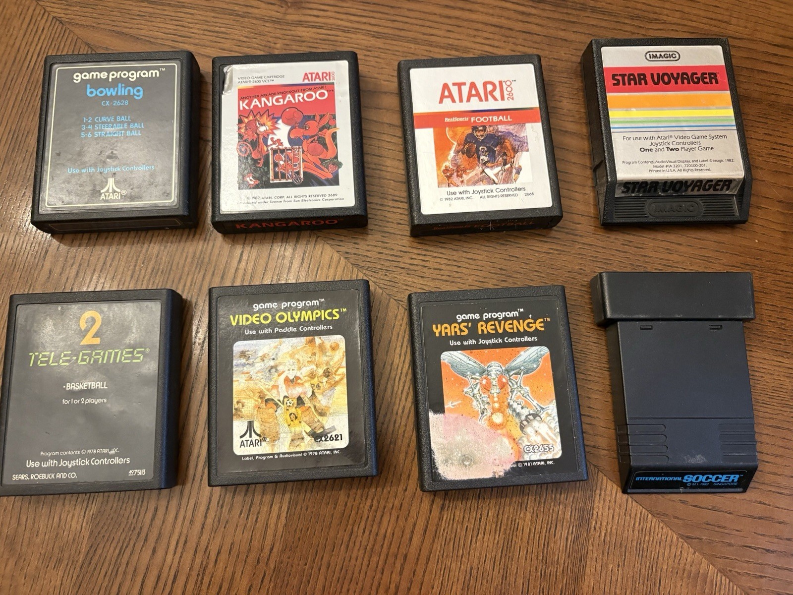 Atari 2600 & 7800+ Lot – Yars Revenge Kangaroo Bowling Basketball Soccer READ