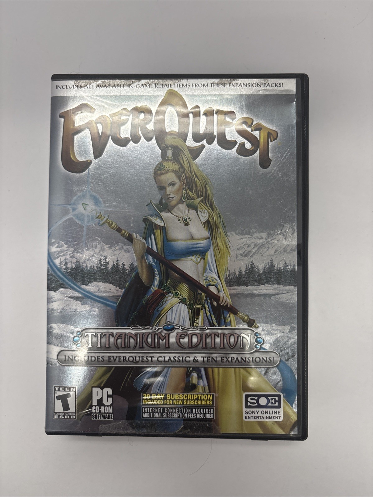 EverQuest Titanium Edition PC Windows 2006 5 Disc All Expansions Game MMORPG