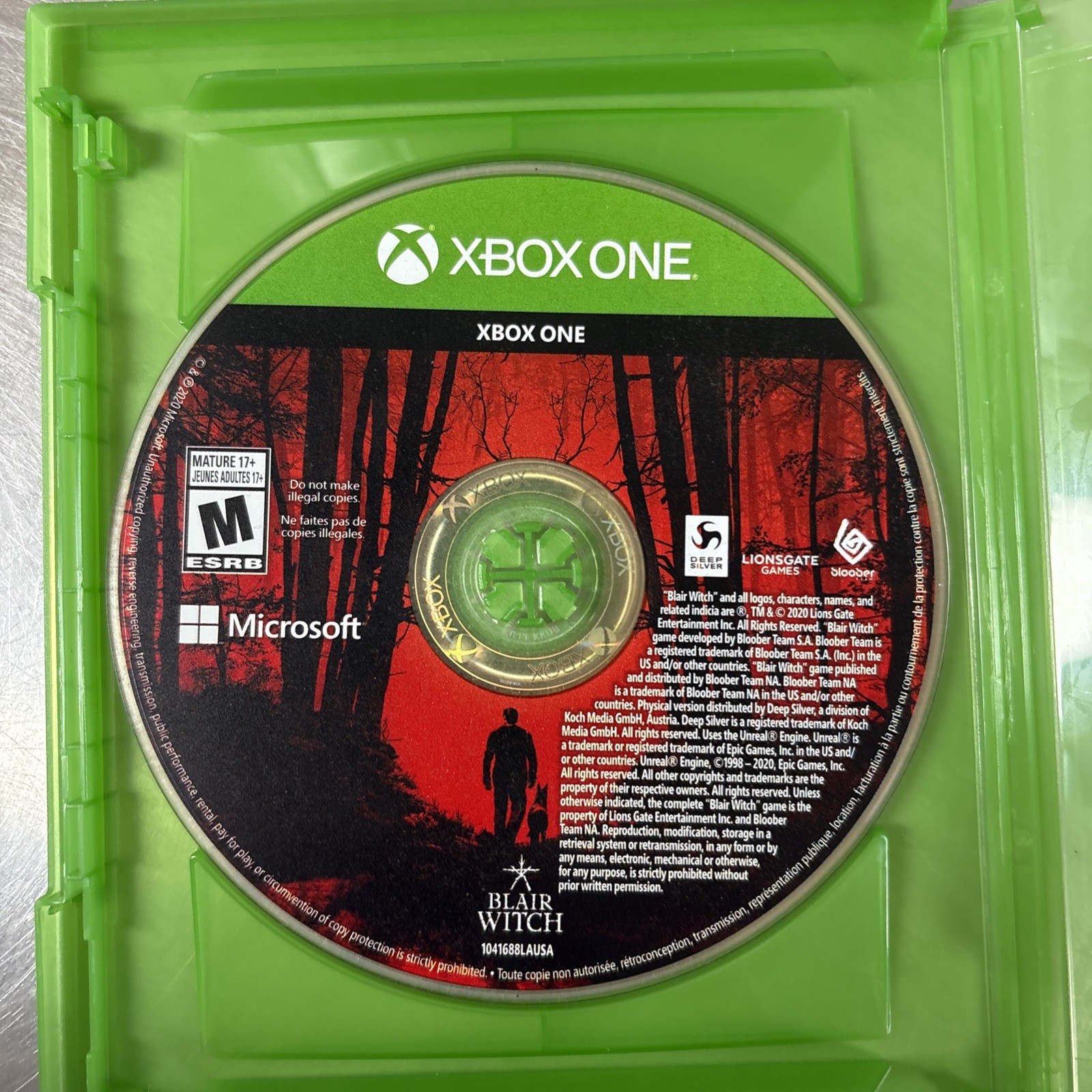 Blair Witch – Microsoft Xbox One Tested & Working Horror Game Rare HTF DISC ONLY