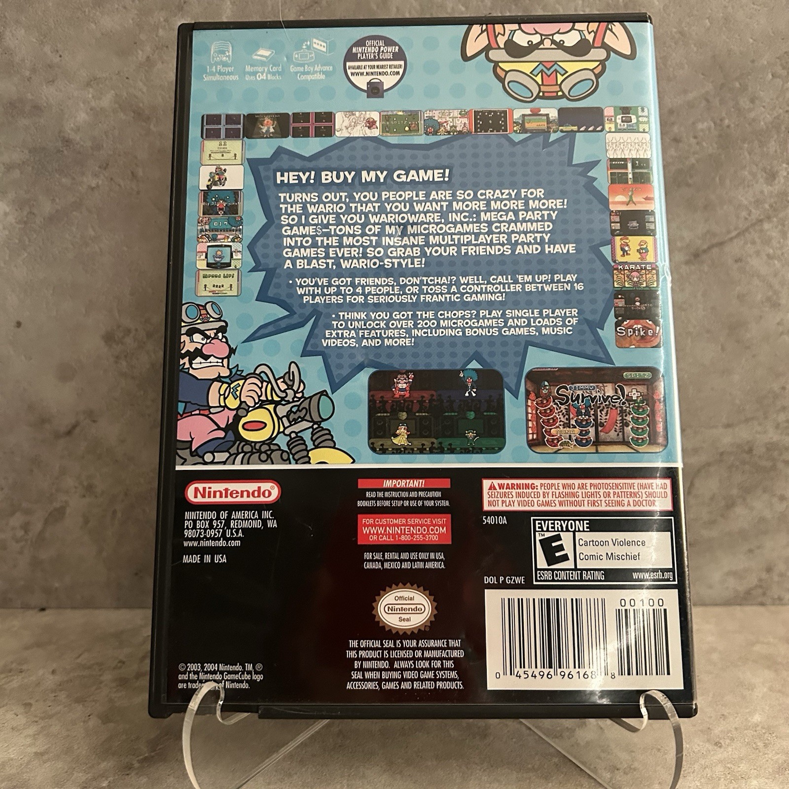 Nintendo – GameCube – Wario Ware, Inc.: Mega Party Games – CIB -Mint