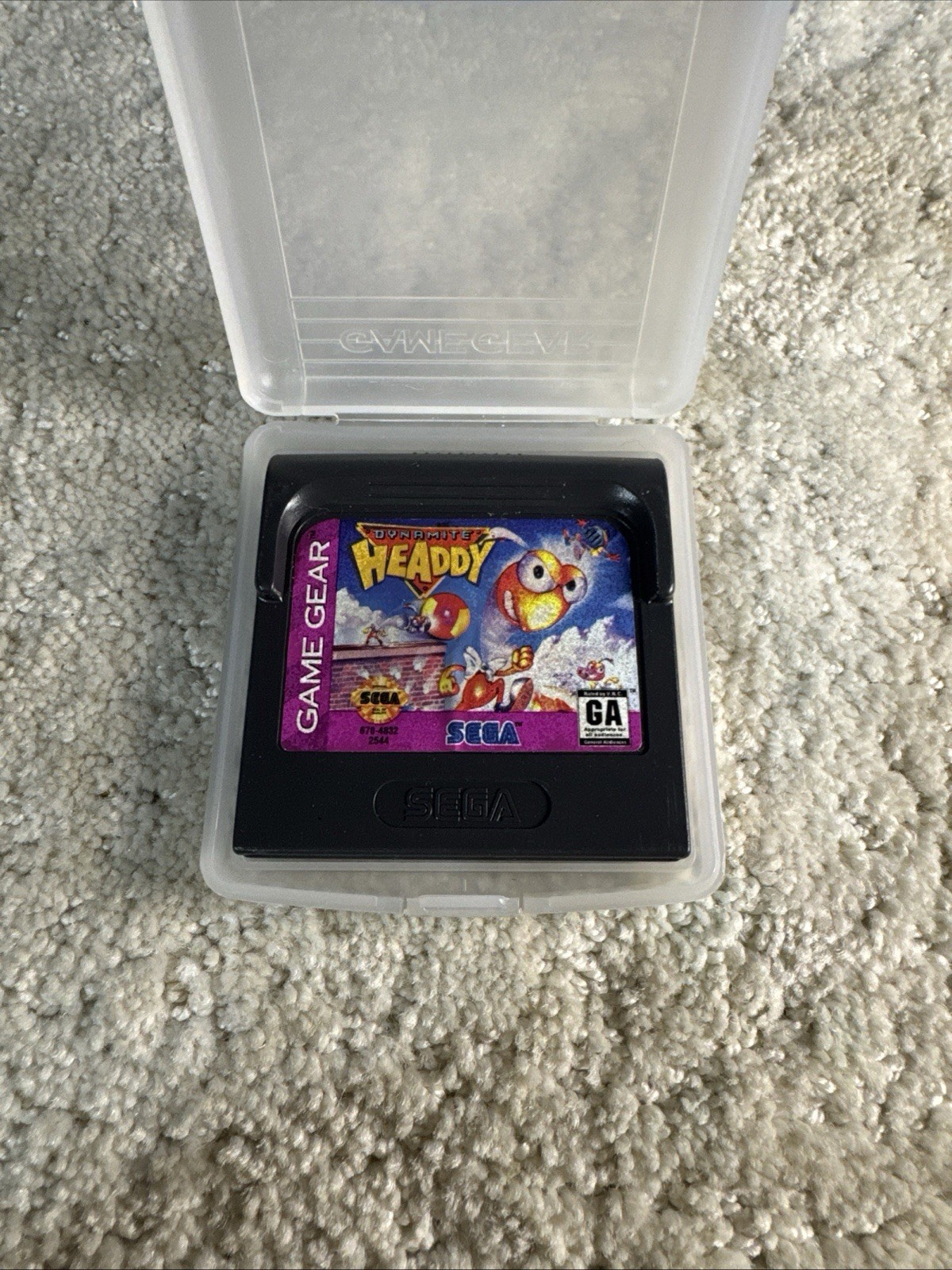 Dynamite Headdy Sega Game Gear 1994 Retro Platformer Game Cartridge & Case