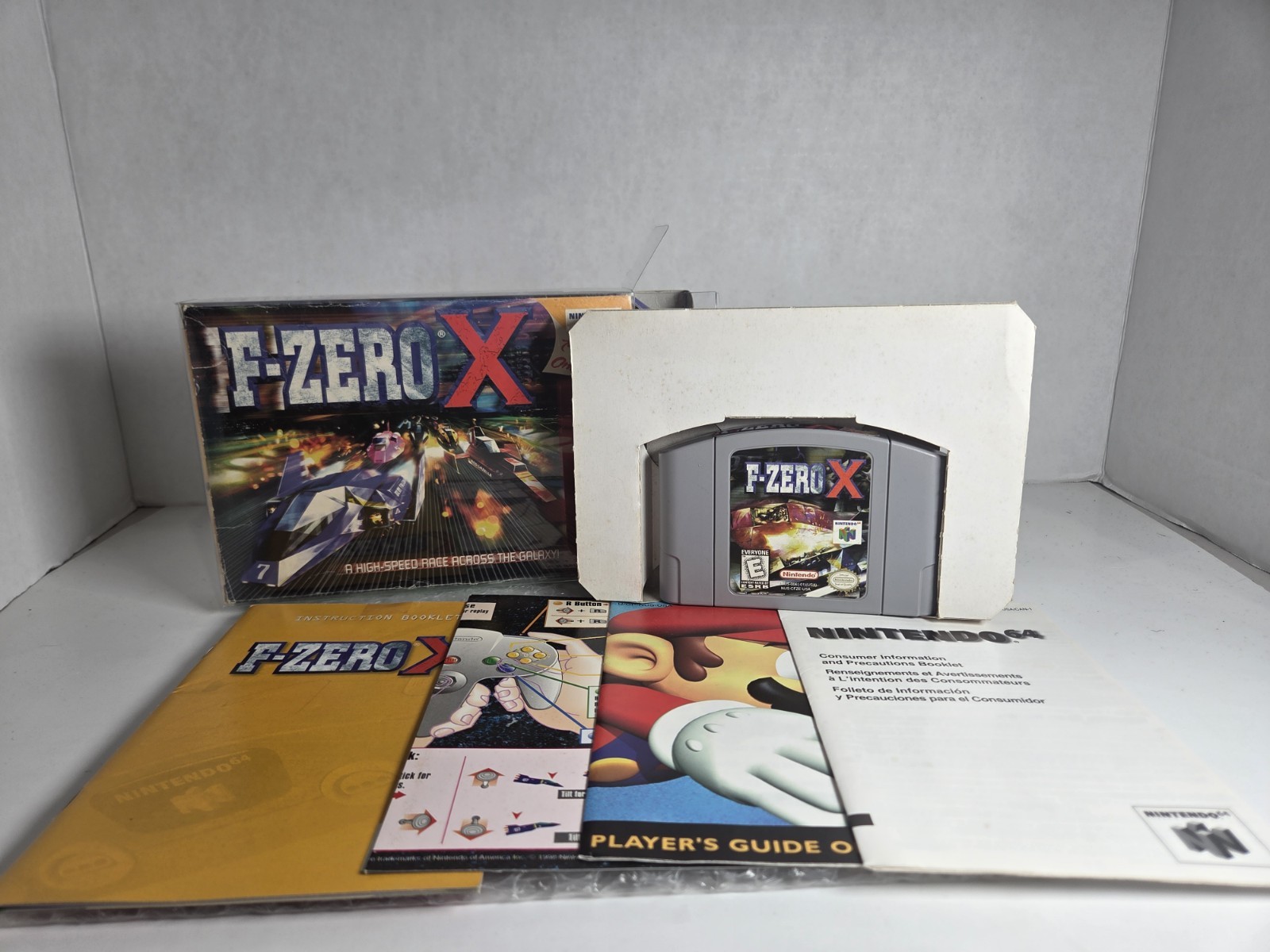 F-Zero X Nintendo 64 N64 1998 Complete In Box CIB Tested Case Captain Falcon OEM