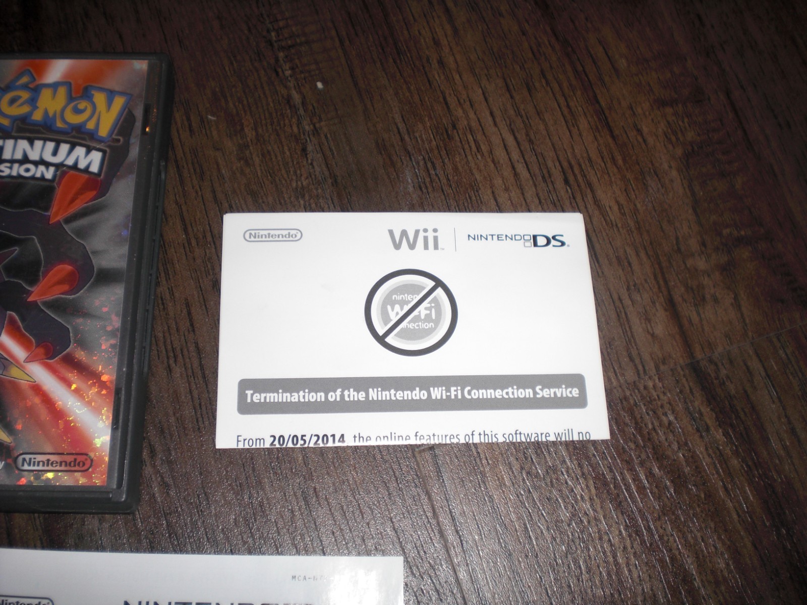 UAE VARIANT Pokemon Platinum Version Game CASE Nintendo DS 3DS RARE SHORT PRINT