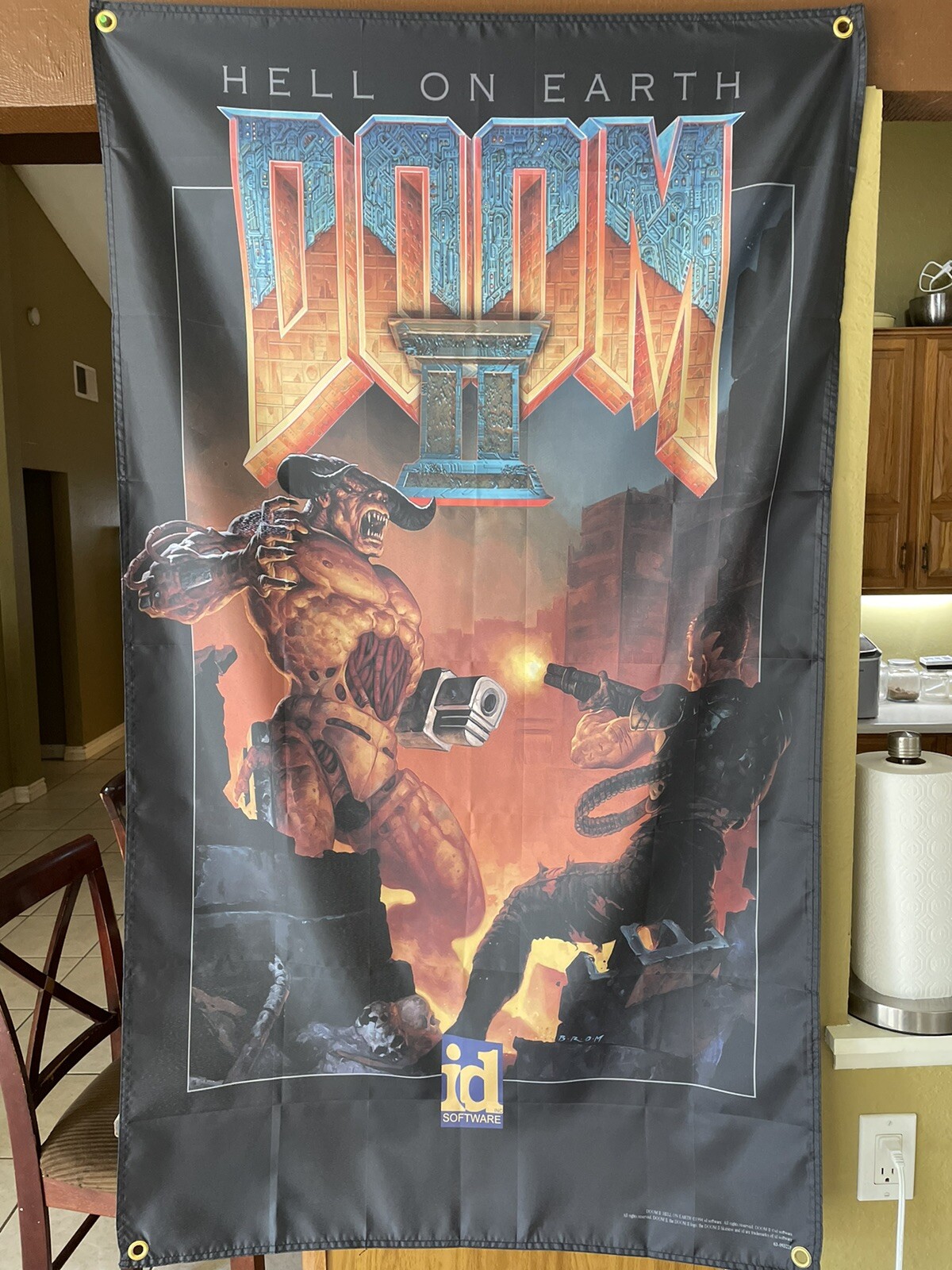 Doom II Hell On Earth 5ft Flag PC 1994 id Software Banner Poster 2